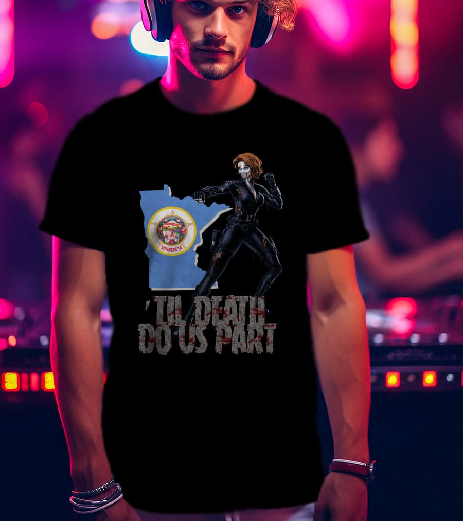 Minnesota Black Widow 'Til Death Do Us Part T-Shirt