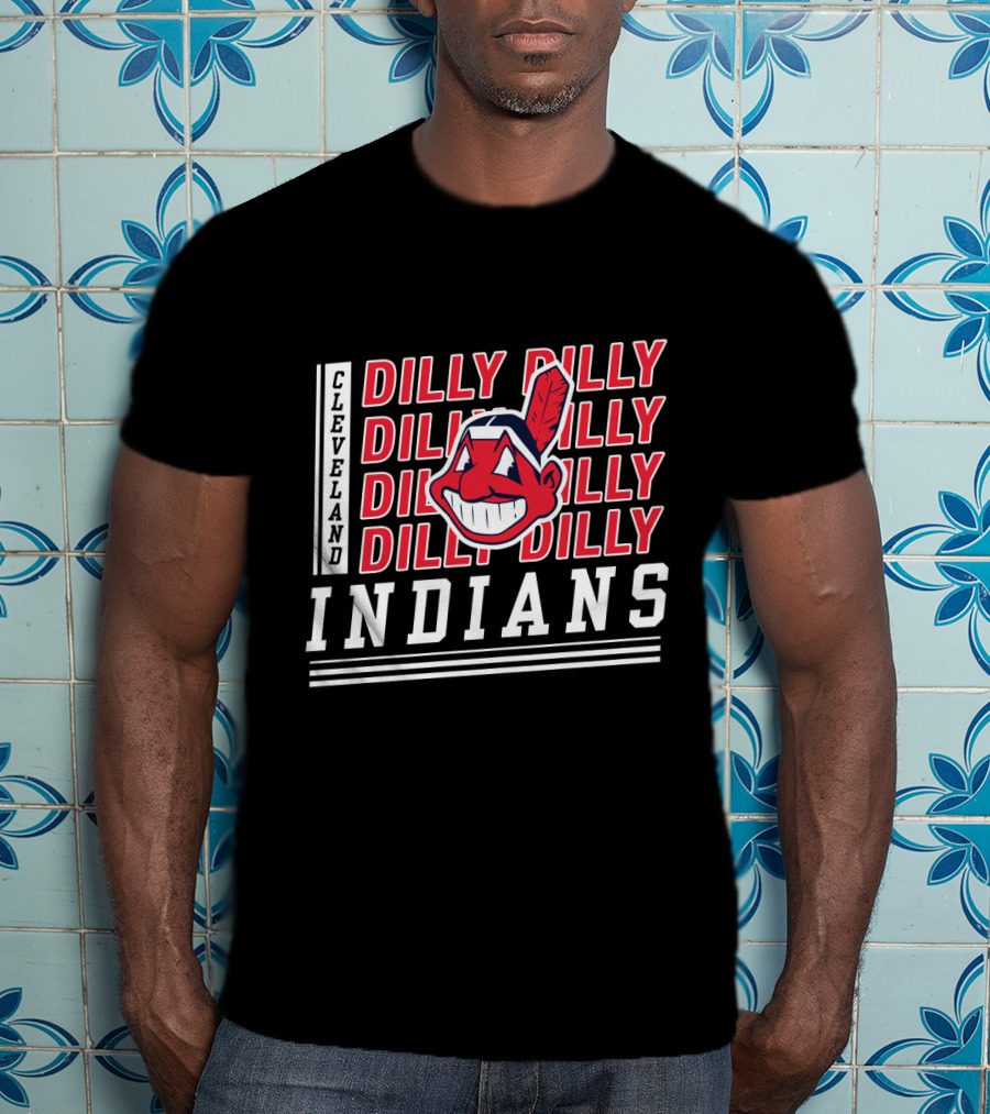 Cleveland Indians Dilly Dilly Logo Fans T-Shirt