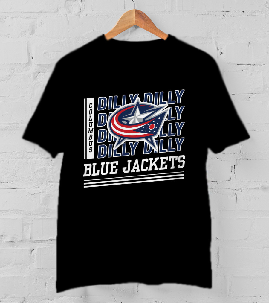 Columbus Blue Jackets Dilly Dilly Emblem And T-Shirt