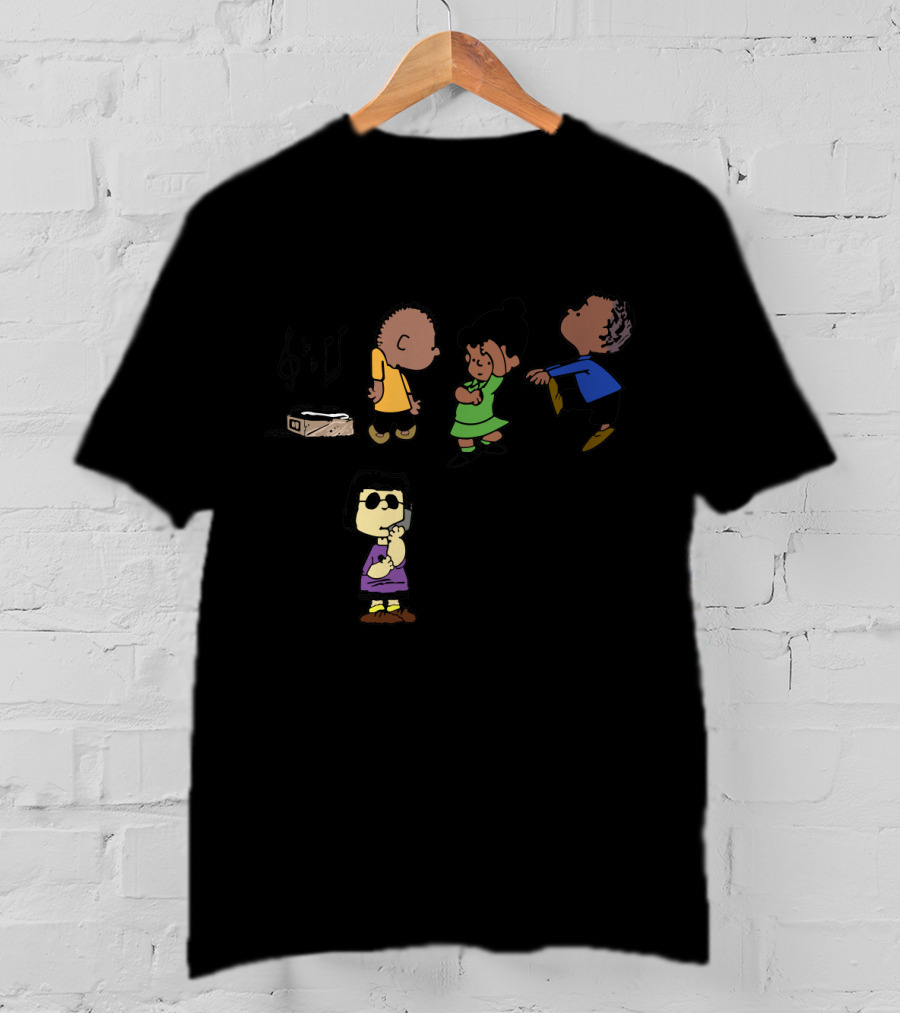 Bbq Snitch Dancing Peanuts Characters Music Notes T-Shirt
