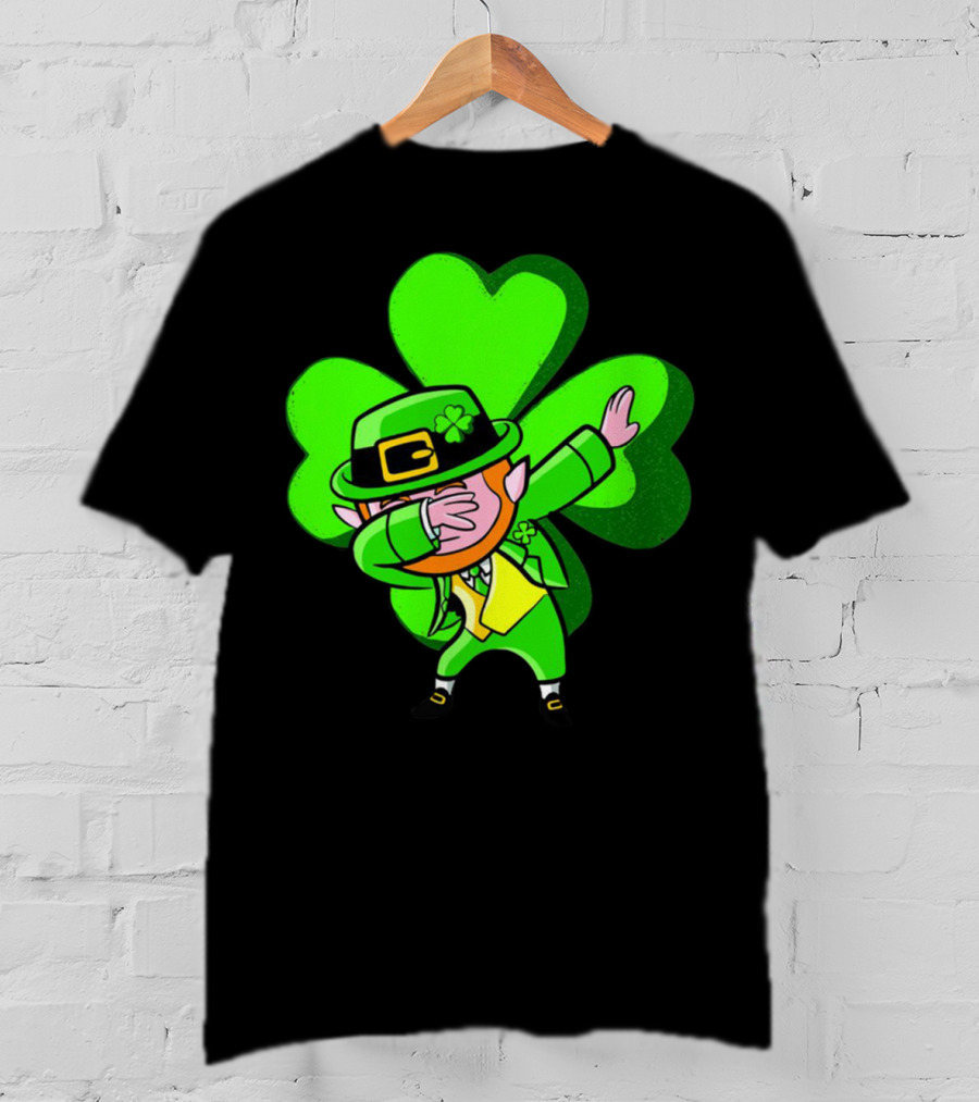 Leprechaun Dab Dance Shamrock St Patrick's Day Luck Ireland T-Shirt