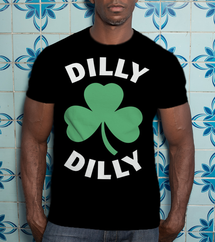 Dilly Dilly Shamrock Clover St Patrick's Day Festive Luck T-Shirt