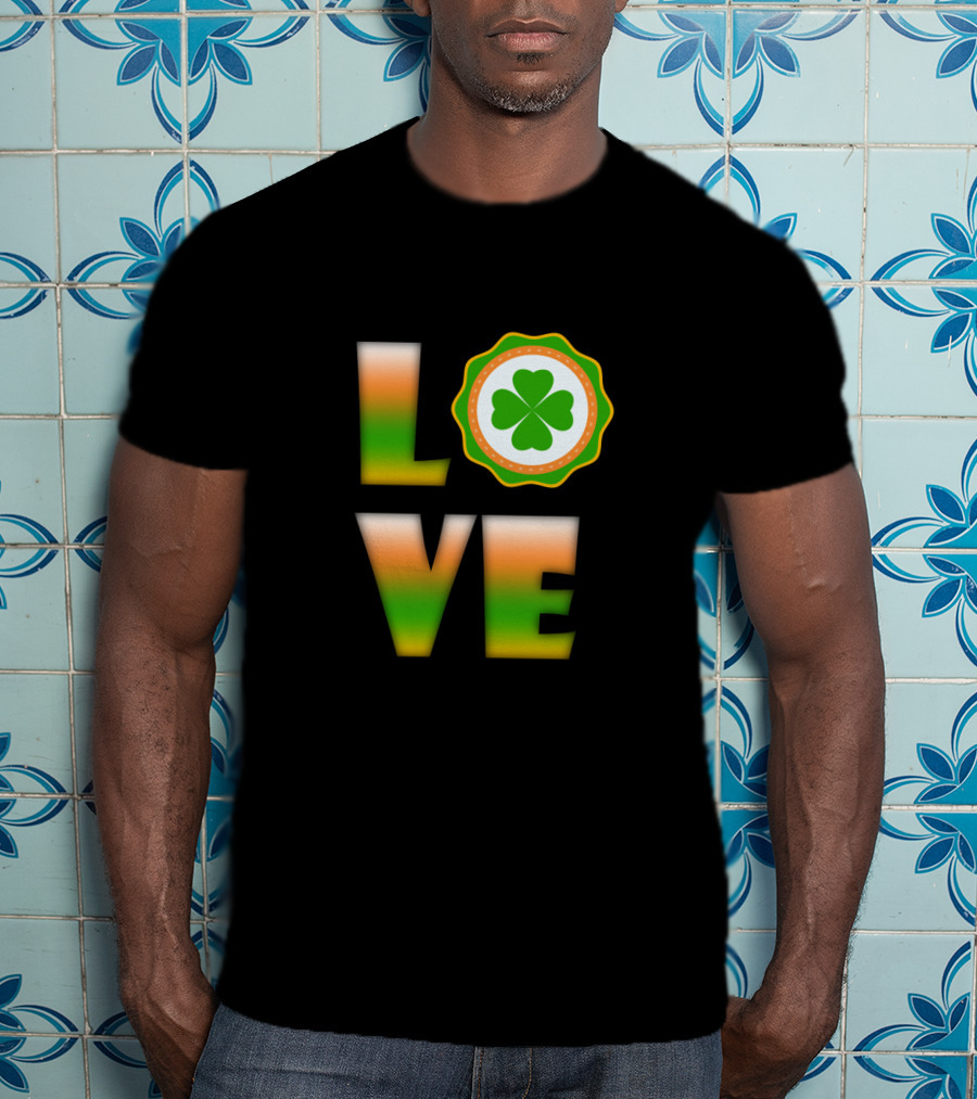 Love Irish Clover St. Patrick's Day T-Shirt