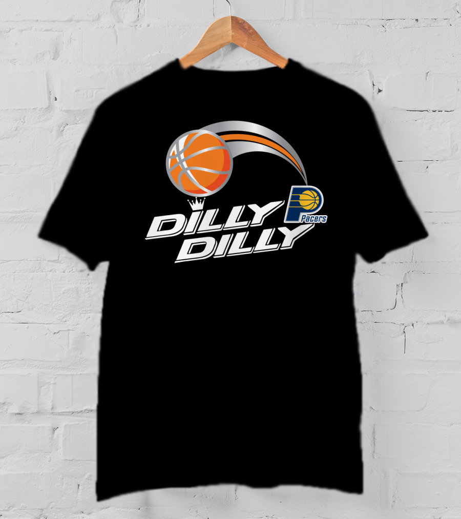 Pacers Dilly Dilly Basketball Logo With Orange Ball And Crown T-Shirt