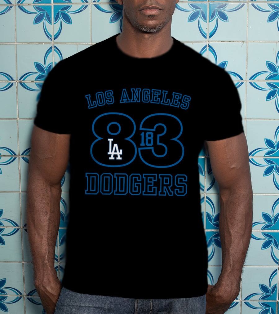 Los Angeles Dodgers Established 1883 LA Logo 83 T-Shirt