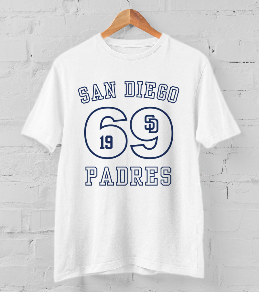 San Diego Padres 1969 SD Logo ESTABLISHED 1969 Baseball Team T-Shirt