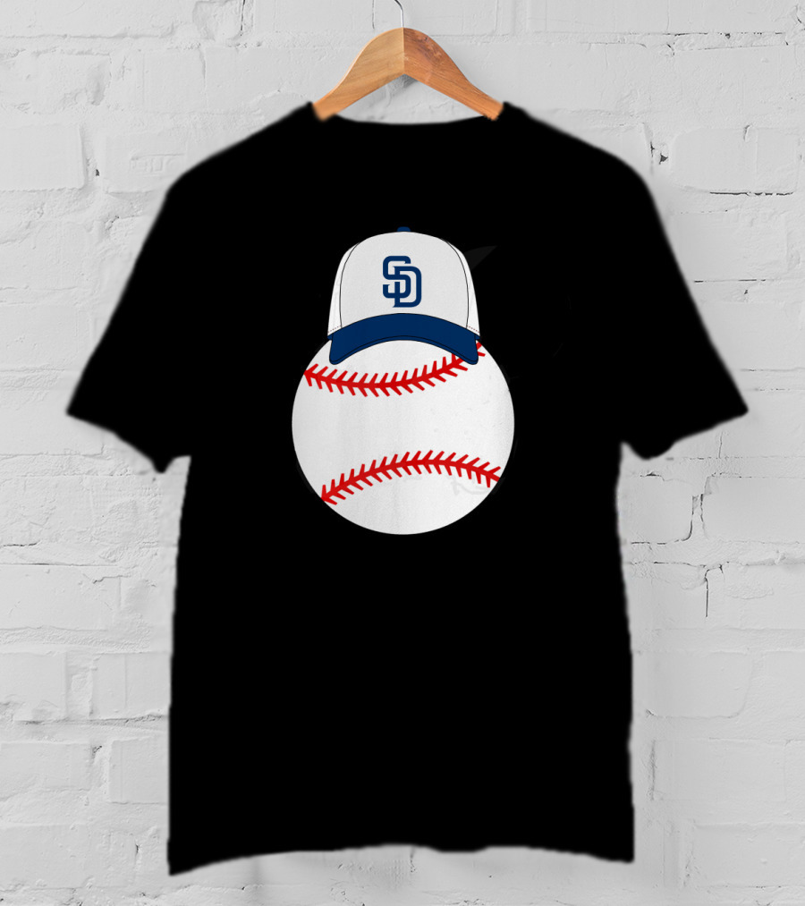 San Diego Padres Mickey Mouse Baseball Cap T-Shirt
