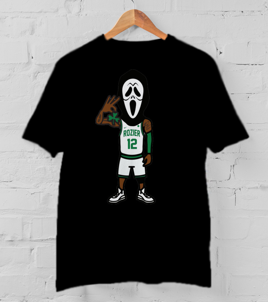 Scary Terry Rozier 12 Basketball Scream Mask Celtics Style T-Shirt