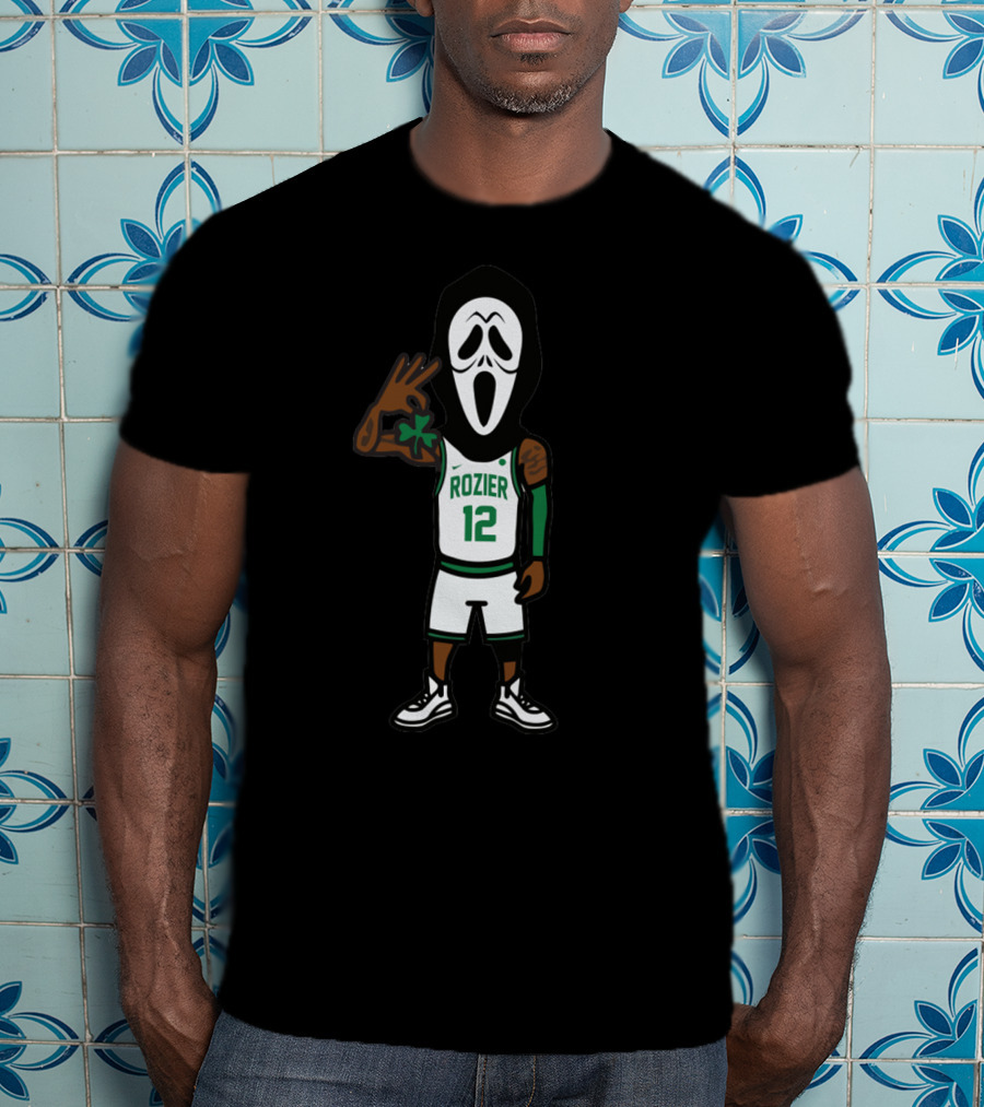 Scary Terry Rozier 12 Basketball Scream Mask Celtics Style T-Shirt