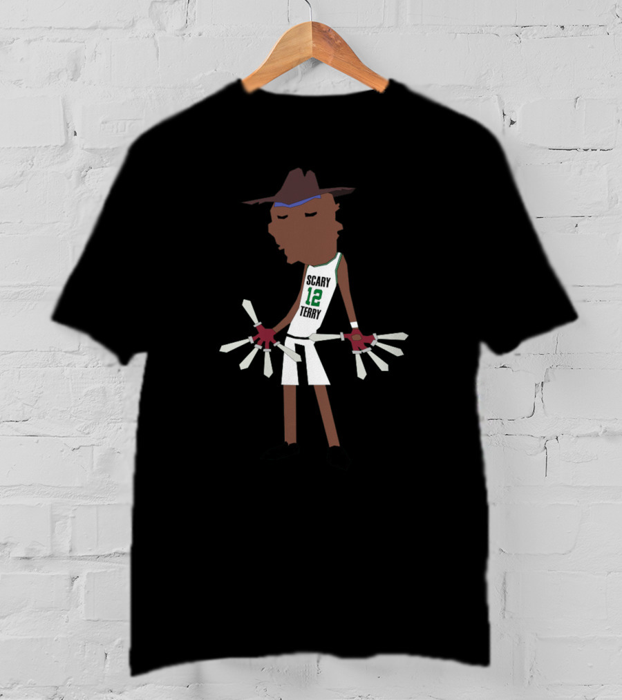 Scary Terry 12 Cartoon Character Basketball Claws T-Shirt