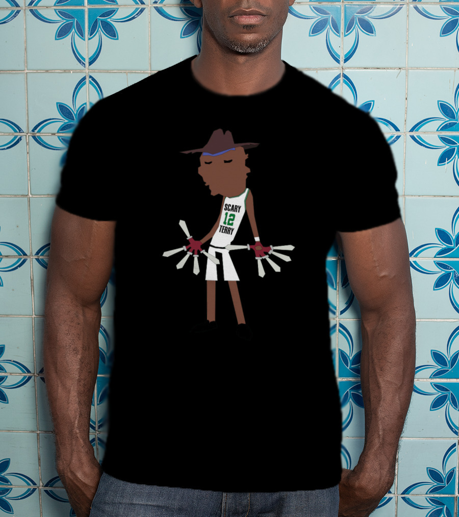 Scary Terry 12 Cartoon Character Basketball Claws T-Shirt