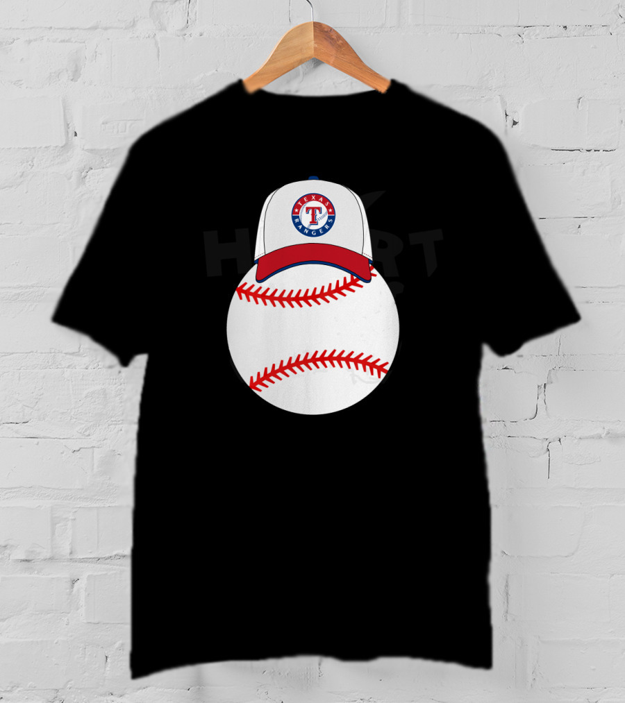 Texas Rangers Mickey Mouse Ear Baseball Cap T-Shirt