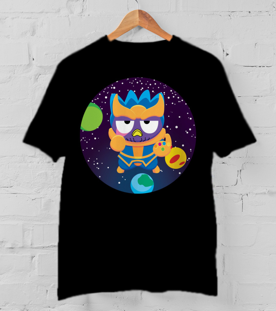 Thanos Owl Parody As The Mad Tiny Titan With Infinity Gauntlet In Space T-Shirt