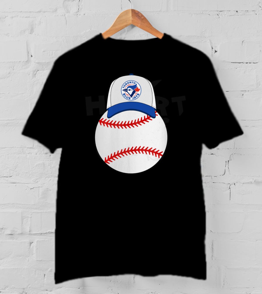 Toronto Blue Jays Mickey Mouse Baseball Cap And Ball T-Shirt