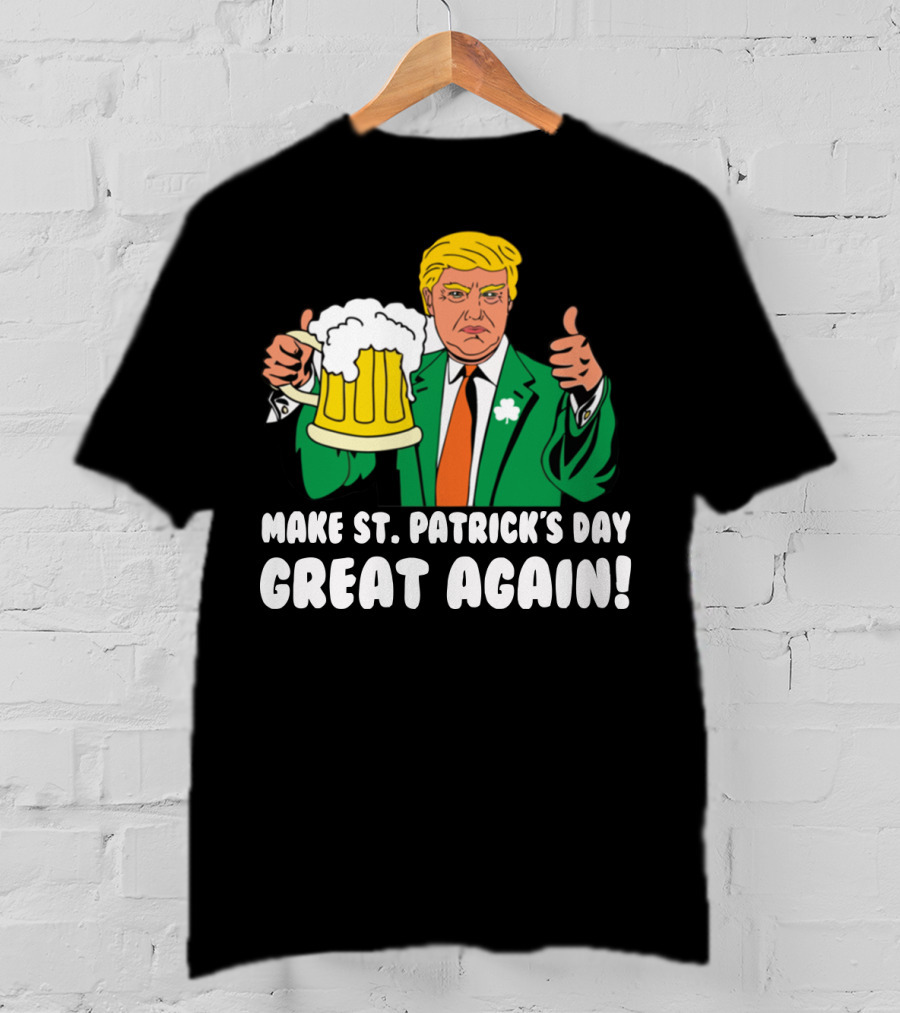Make St. Patrick's Day Great Again Trump Thumbs Up Beer Mug T-Shirt