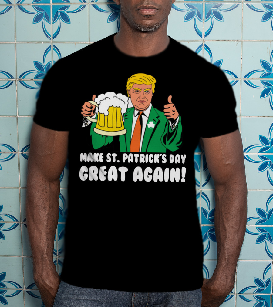 Make St. Patrick's Day Great Again Trump Thumbs Up Beer Mug T-Shirt