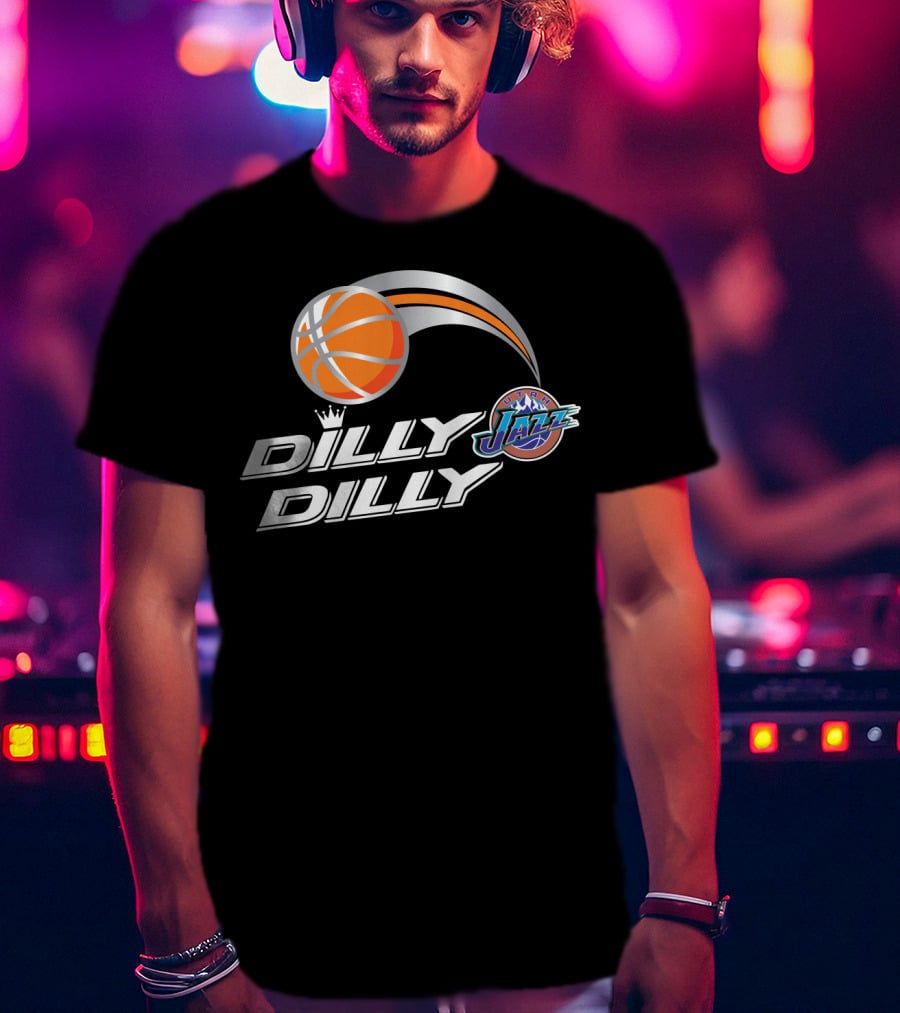 Dilly Dilly Utah Jazz Basketball Logo Swoosh T-Shirt