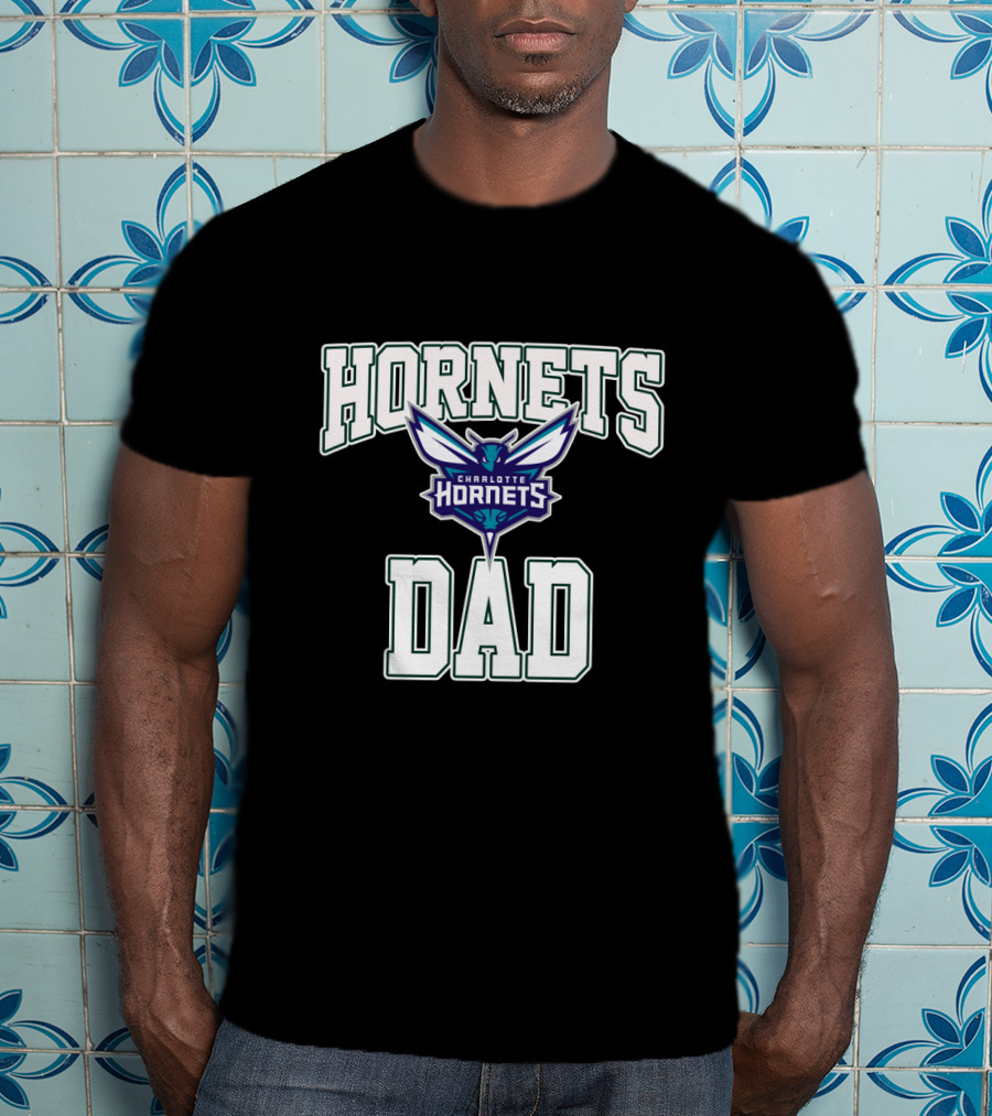 Charlotte Hornets Dad Fathers Day T-Shirt