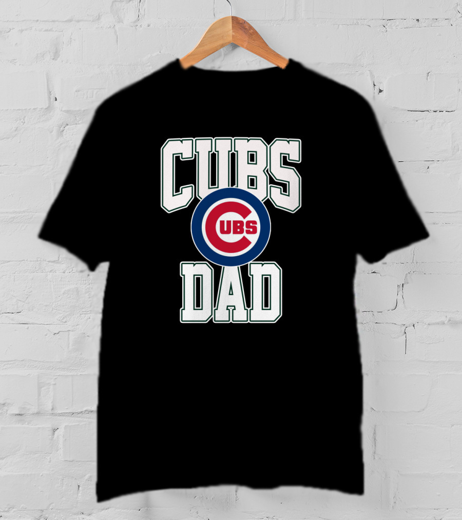 Chicago Cubs Dad With Team T-Shirt