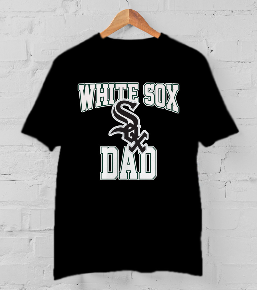 Chicago White Sox Dad Fan Logo White Sox T-Shirt