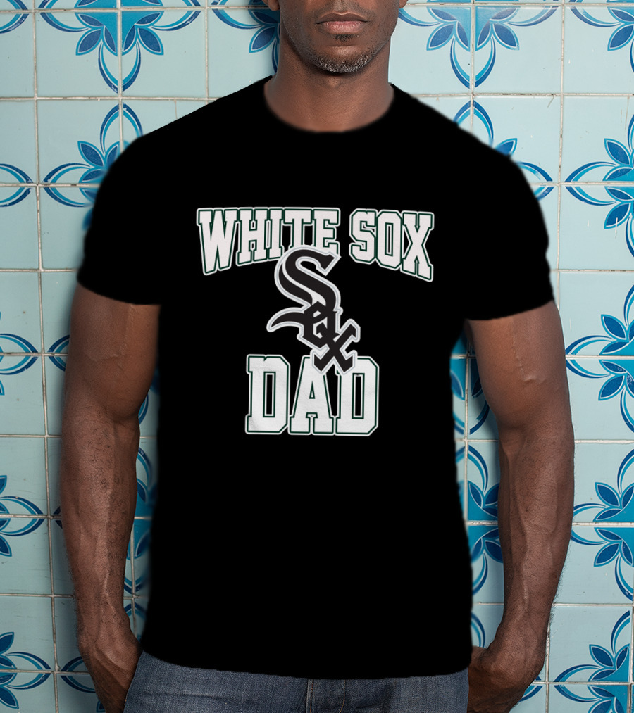 Chicago White Sox Dad Fan Logo White Sox T-Shirt