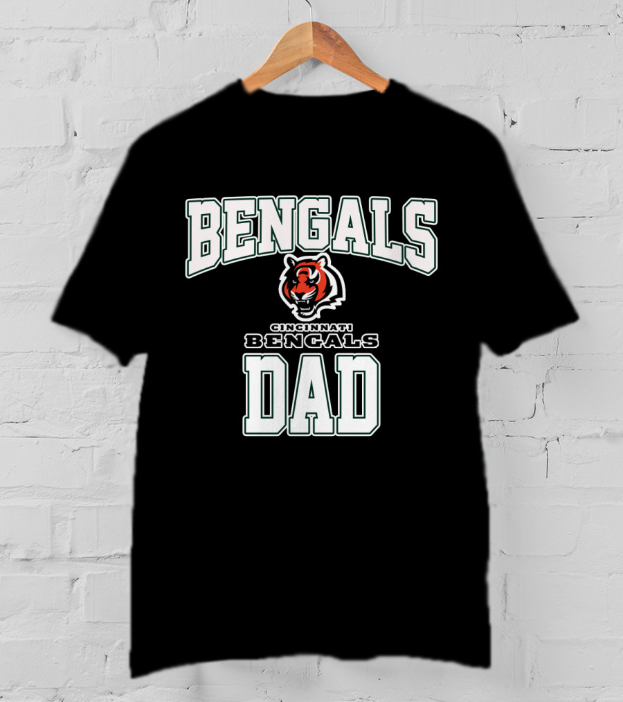 Cincinnati Bengals Dad Fathers Day Bengals Tiger T-Shirt