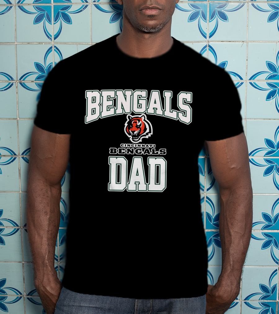 Cincinnati Bengals Dad Fathers Day Bengals Tiger T-Shirt