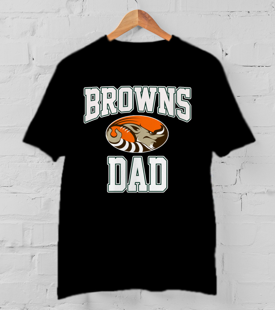 Cleveland Browns Dad Football Father's Day T-Shirt