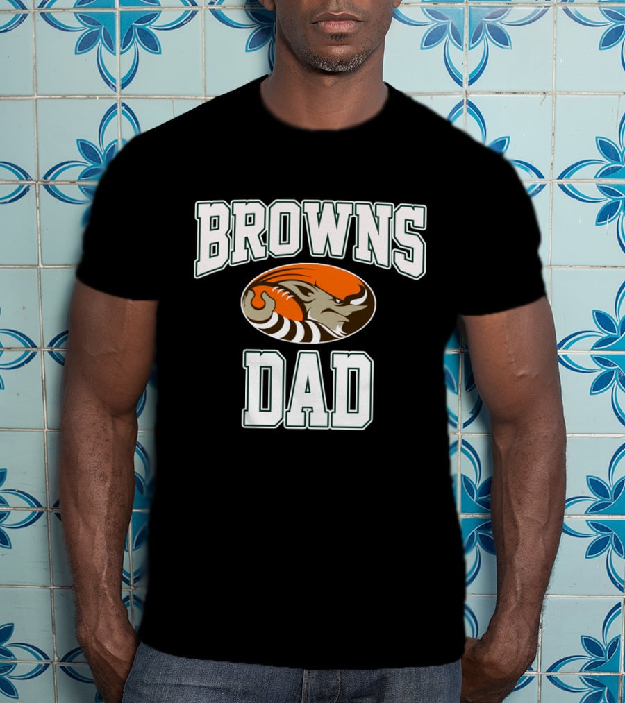 Cleveland Browns Dad Football Father's Day T-Shirt