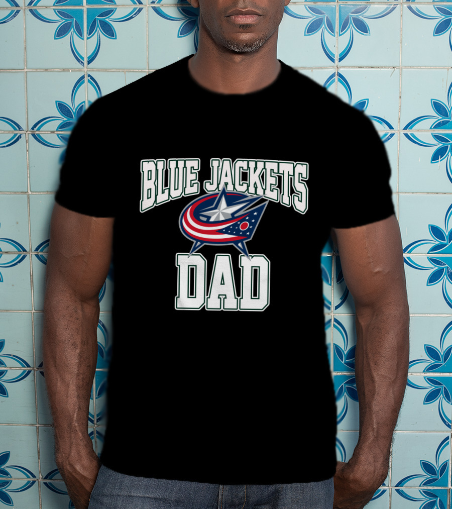 Columbus Blue Jackets Dad Hockey Fan Gift Perfect For Father’s Day T-Shirt