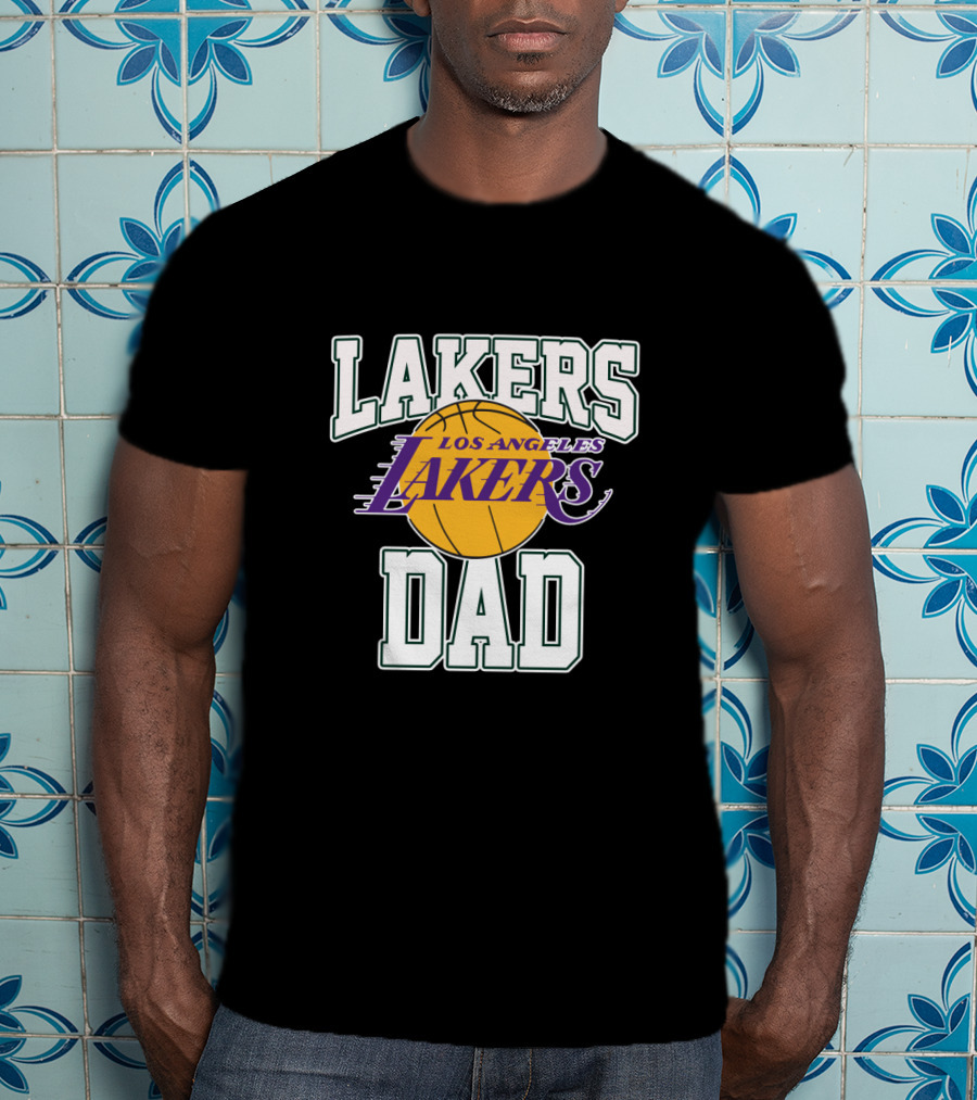 Lakers Dad Los Angeles Lakers Fathers Day T-Shirt