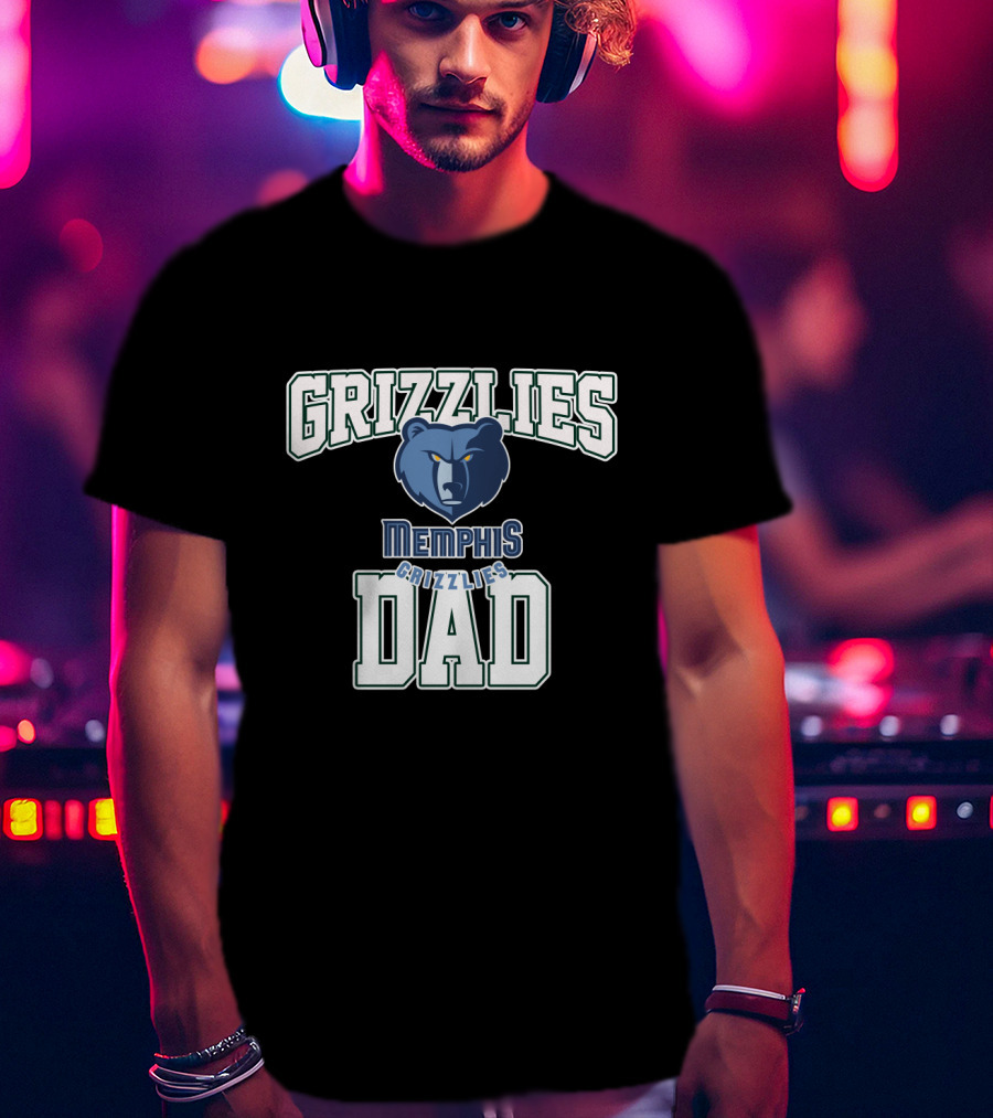 Memphis Grizzlies Dad Best Fathers Day Gift T-Shirt