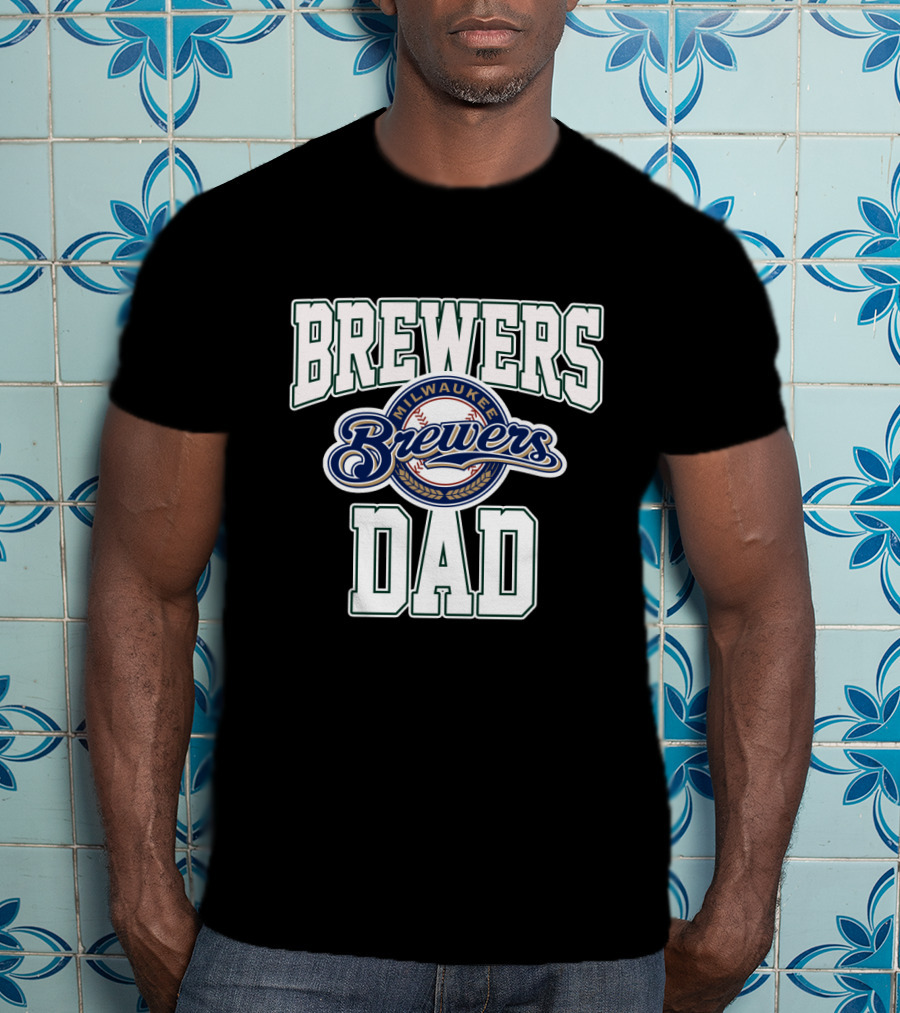 Milwaukee Brewers Dad Baseball T-Shirt