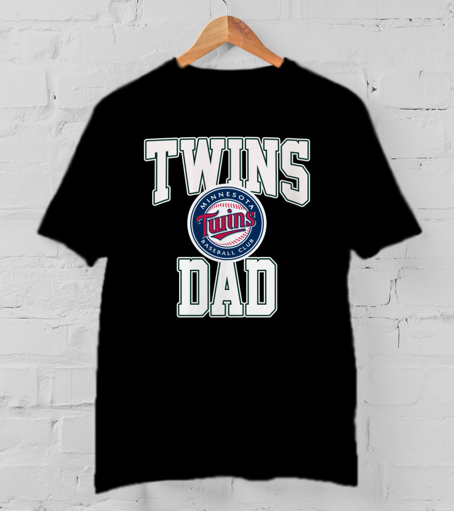 Minnesota Twins Baseball Club Twins Dad T-Shirt