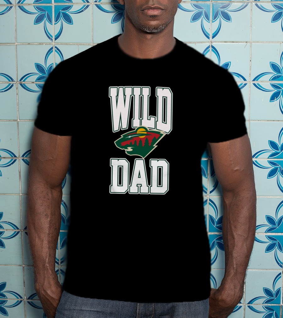 Minnesota Wild Dad Hockey Fan Tribute Team T-Shirt