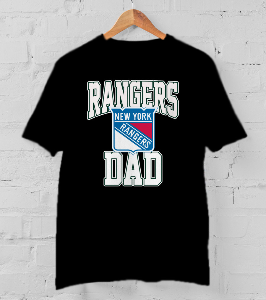 New York Rangers Dad Nhl Team Supporter T-Shirt