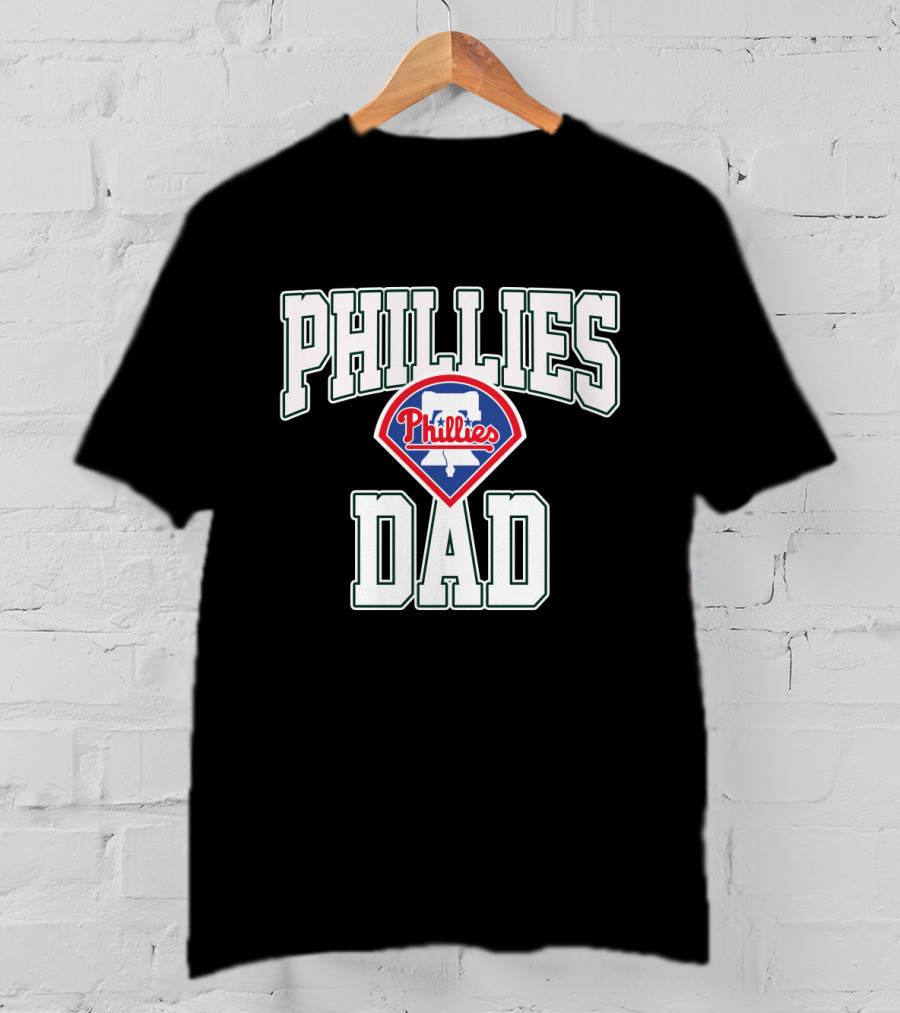 Philadelphia Phillies Dad Vintage Logo Lover T-Shirt