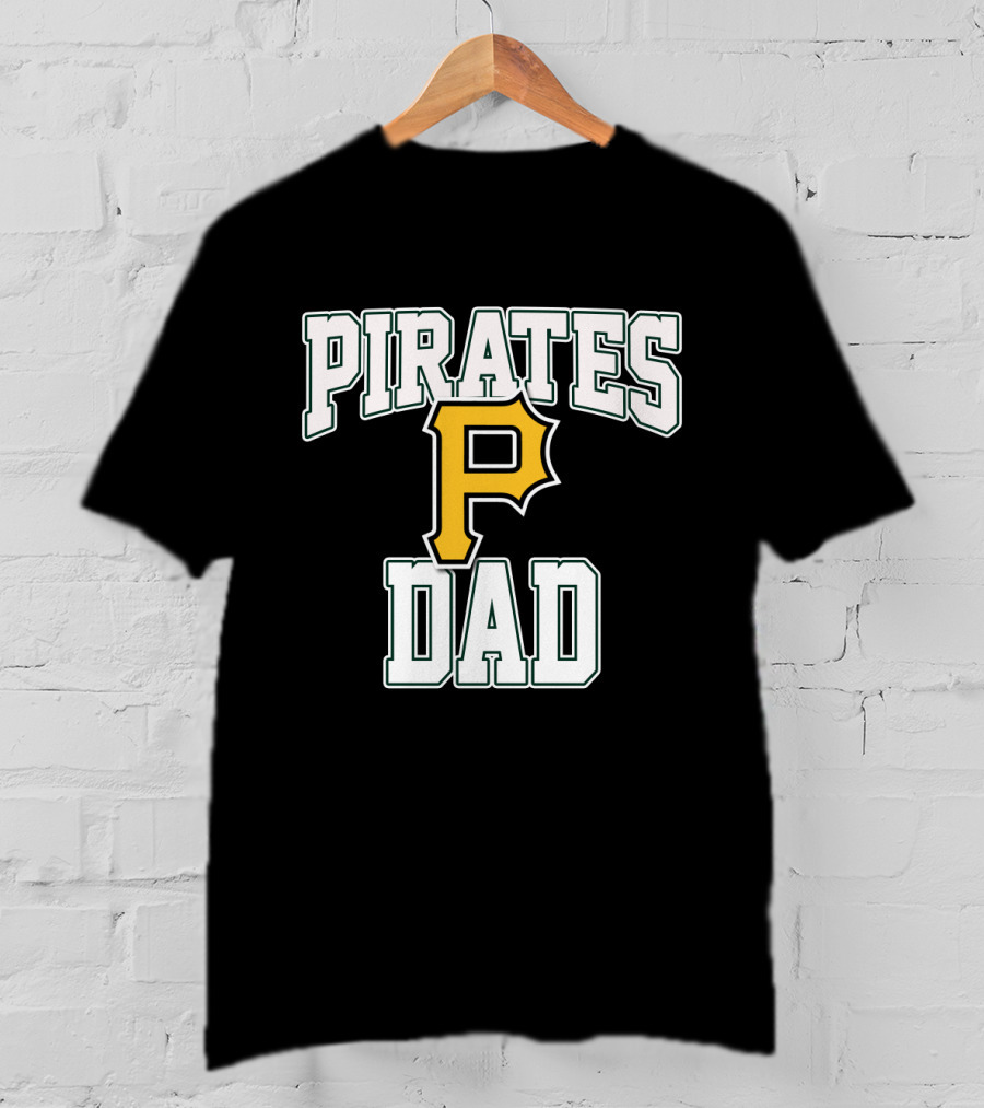 Pirates P Dad Pittsburgh Pirates Fathers Day Gift T-Shirt