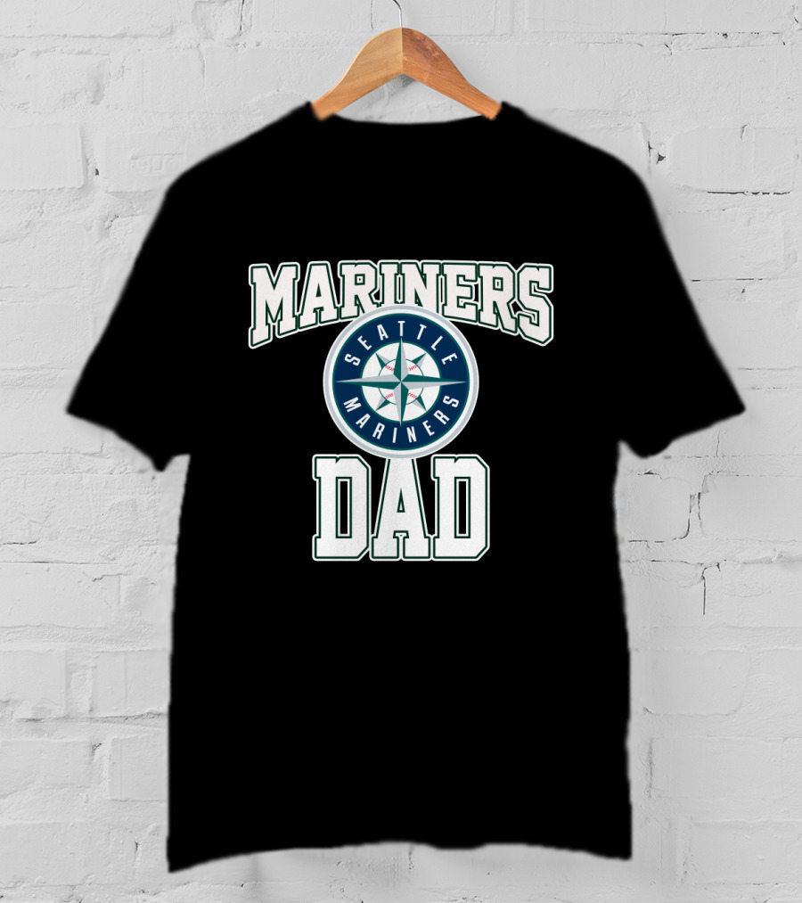 Seattle Mariners Dad Mariners Baseball Fan Gear T-Shirt
