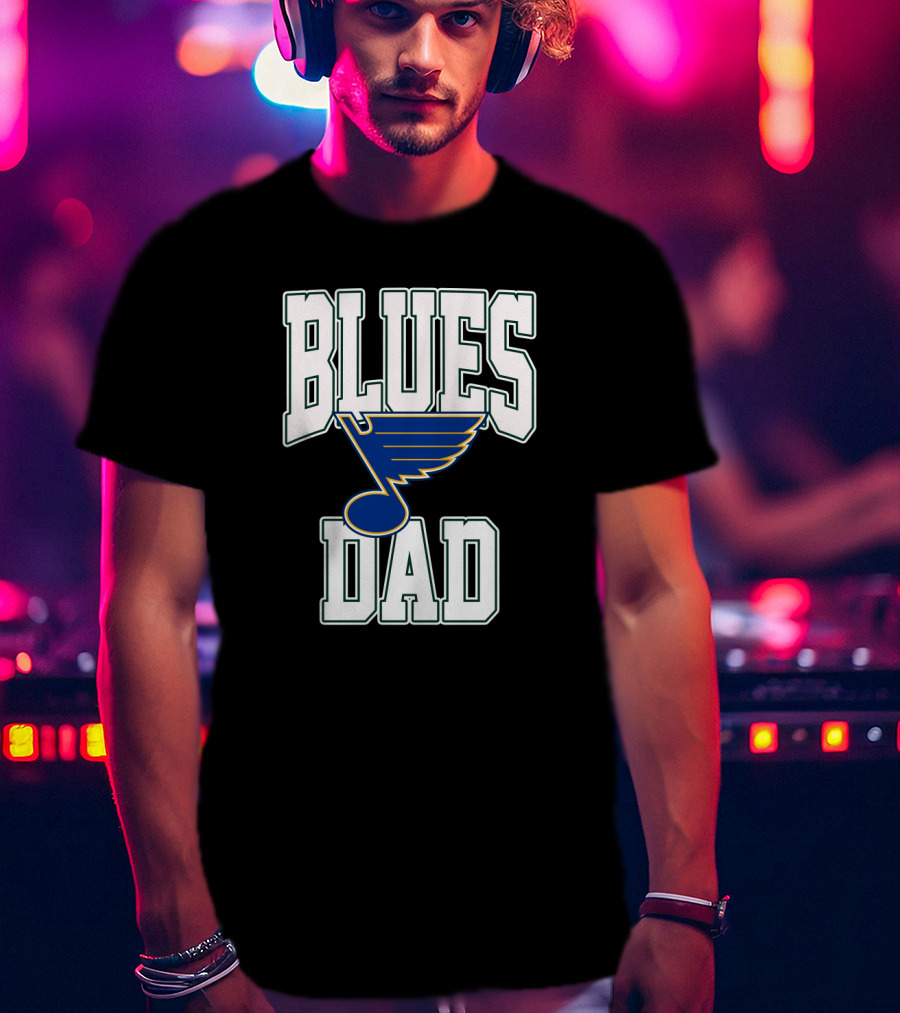 St. Louis Blues Dad Hockey Fan Father's Gift T-Shirt