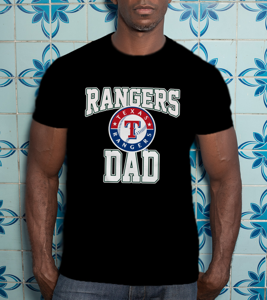 Texas Rangers Dad Official Team Logo Rangers T-Shirt