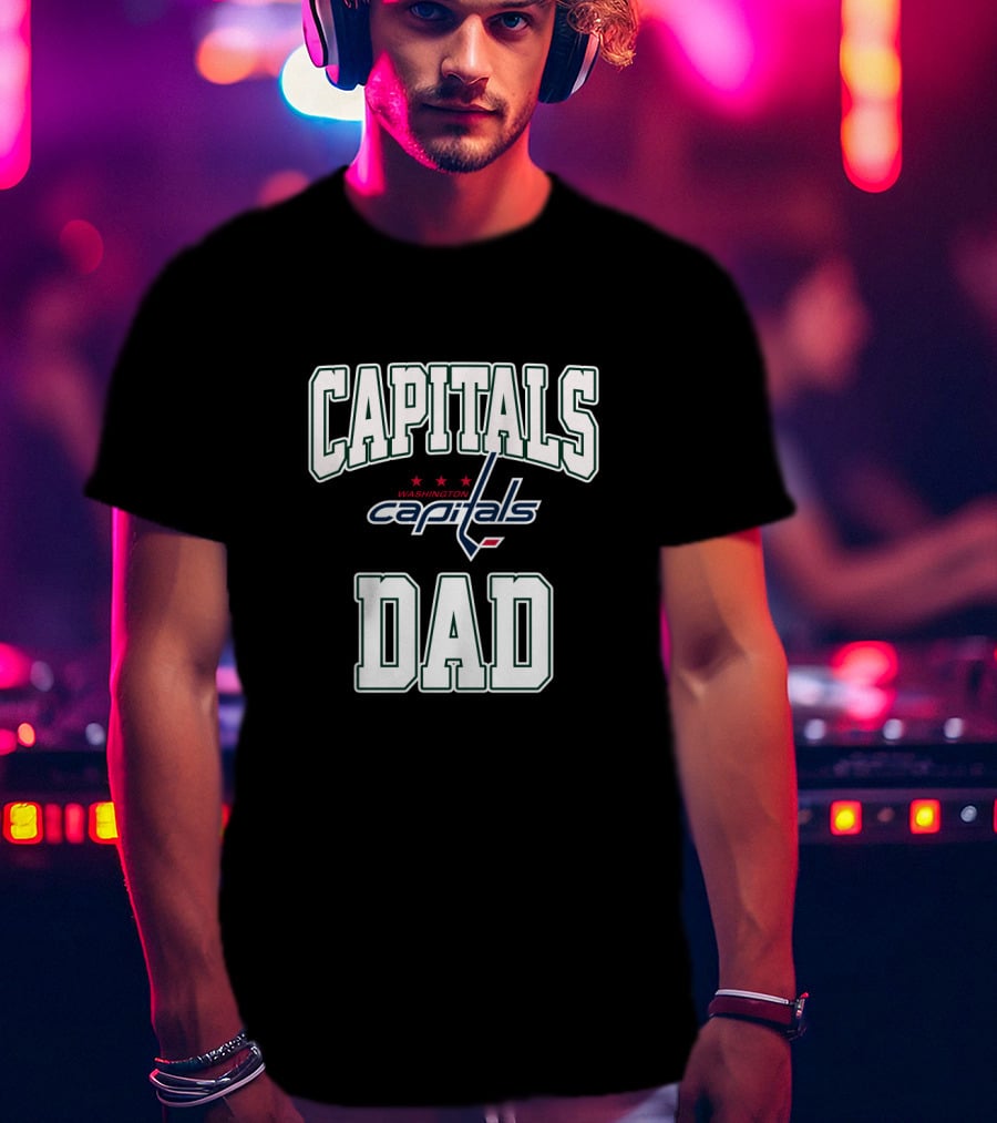 Washington Capitals Dad Proud Supporter Fan Gear T-Shirt