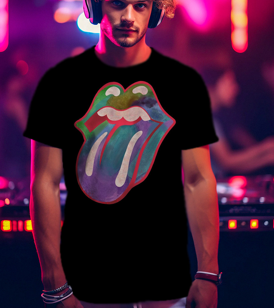 The Rolling Stones Multicolor Tongue T-Shirt