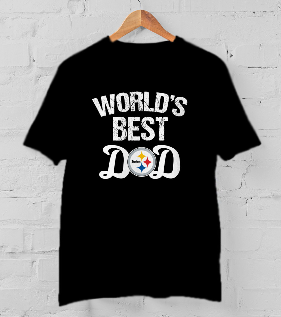 World's Best Dad Pittsburgh Steelers Fan T-Shirt