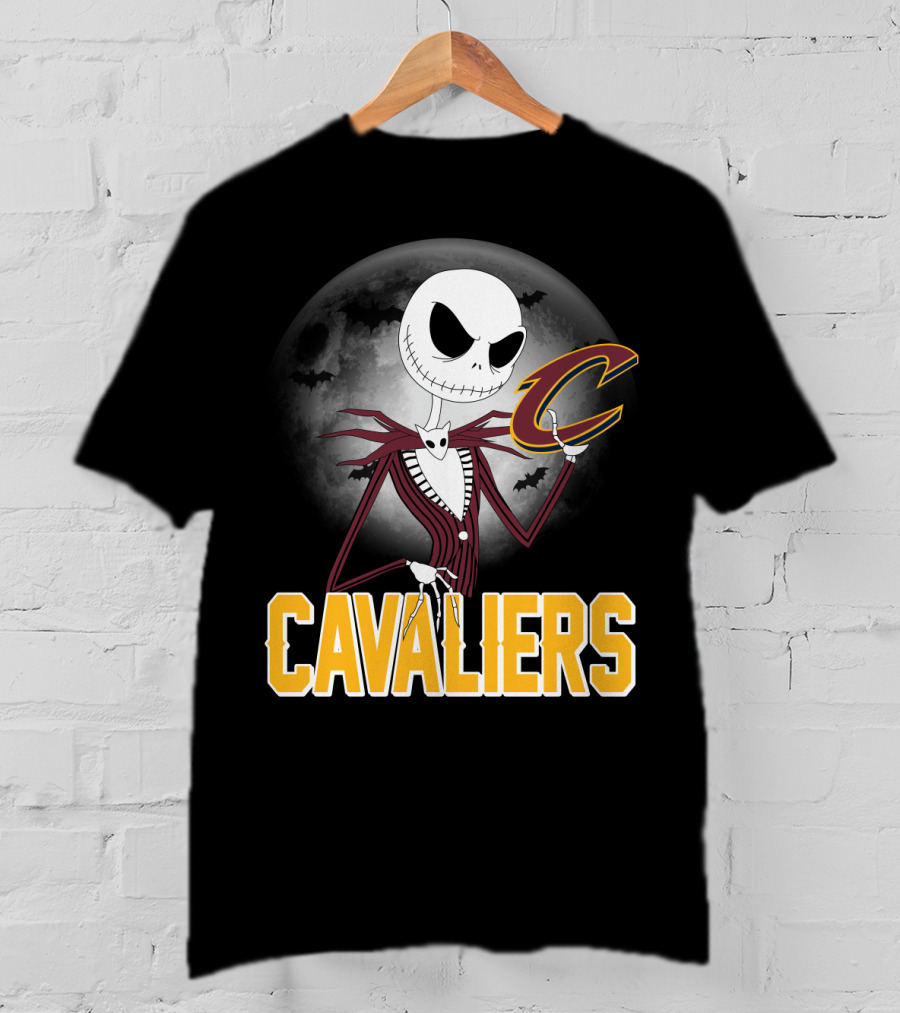 Jack Skellington Cavaliers Halloween Cleveland T-Shirt