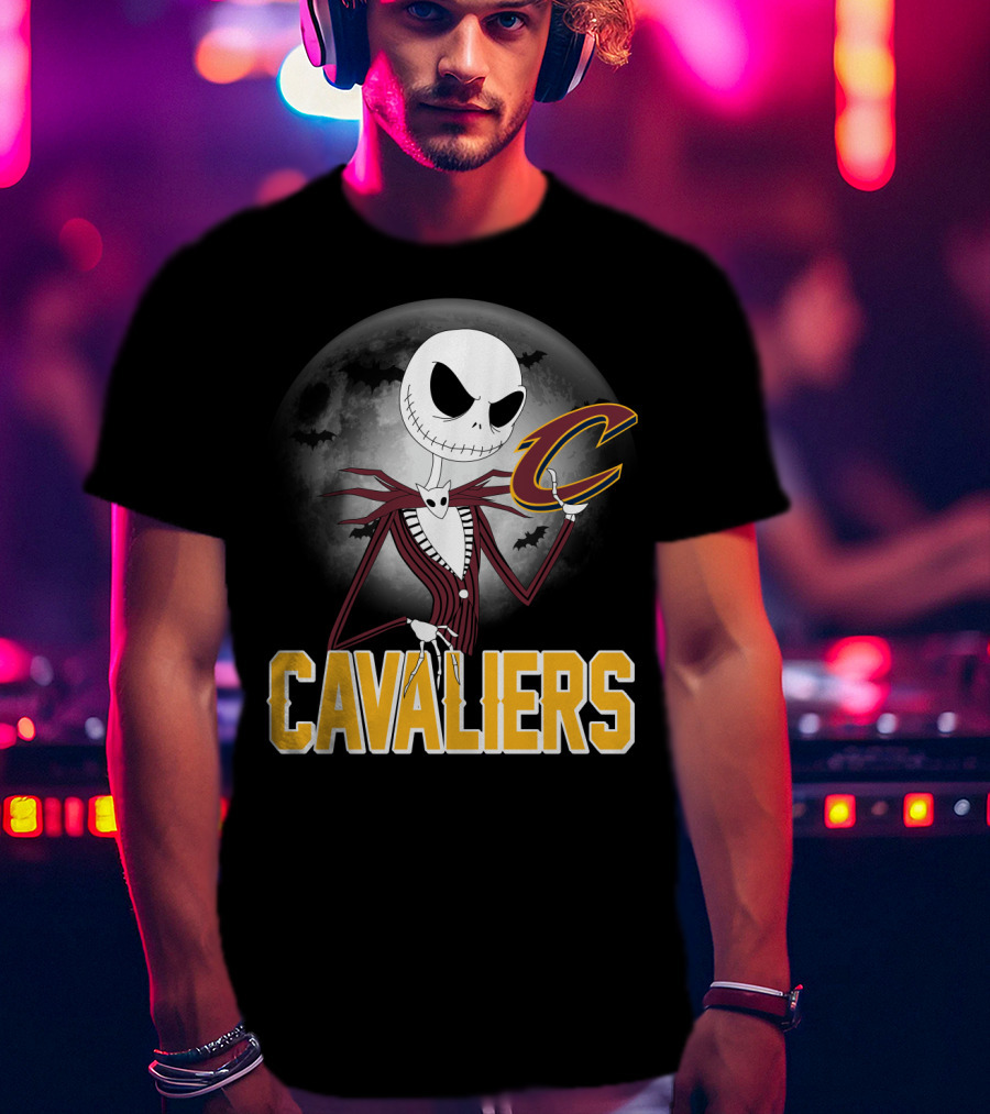 Jack Skellington Cavaliers Halloween Cleveland T-Shirt
