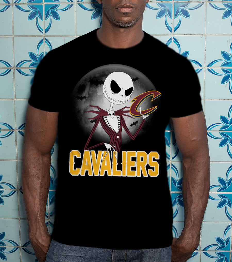 Jack Skellington Cavaliers Halloween Cleveland T-Shirt