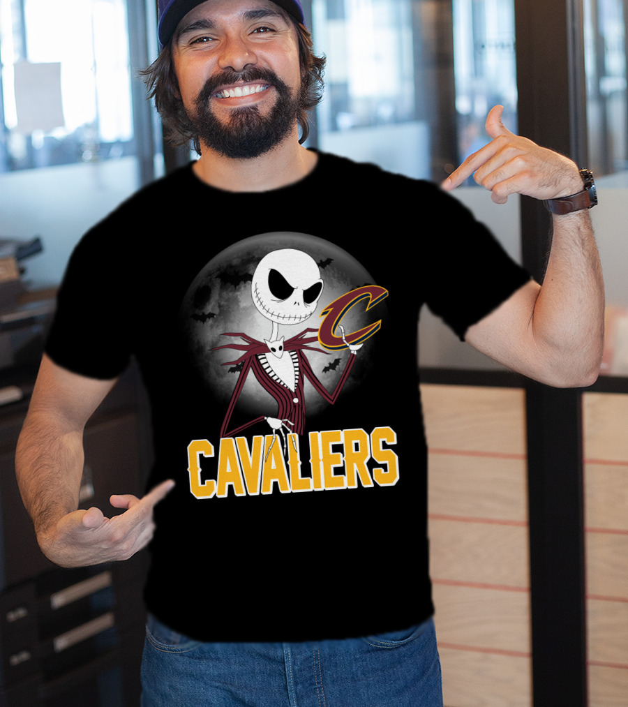 Jack Skellington Cavaliers Halloween Cleveland T-Shirt