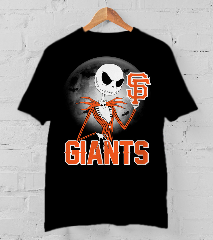 Jack Skellington San Francisco Giants Halloween T-Shirt