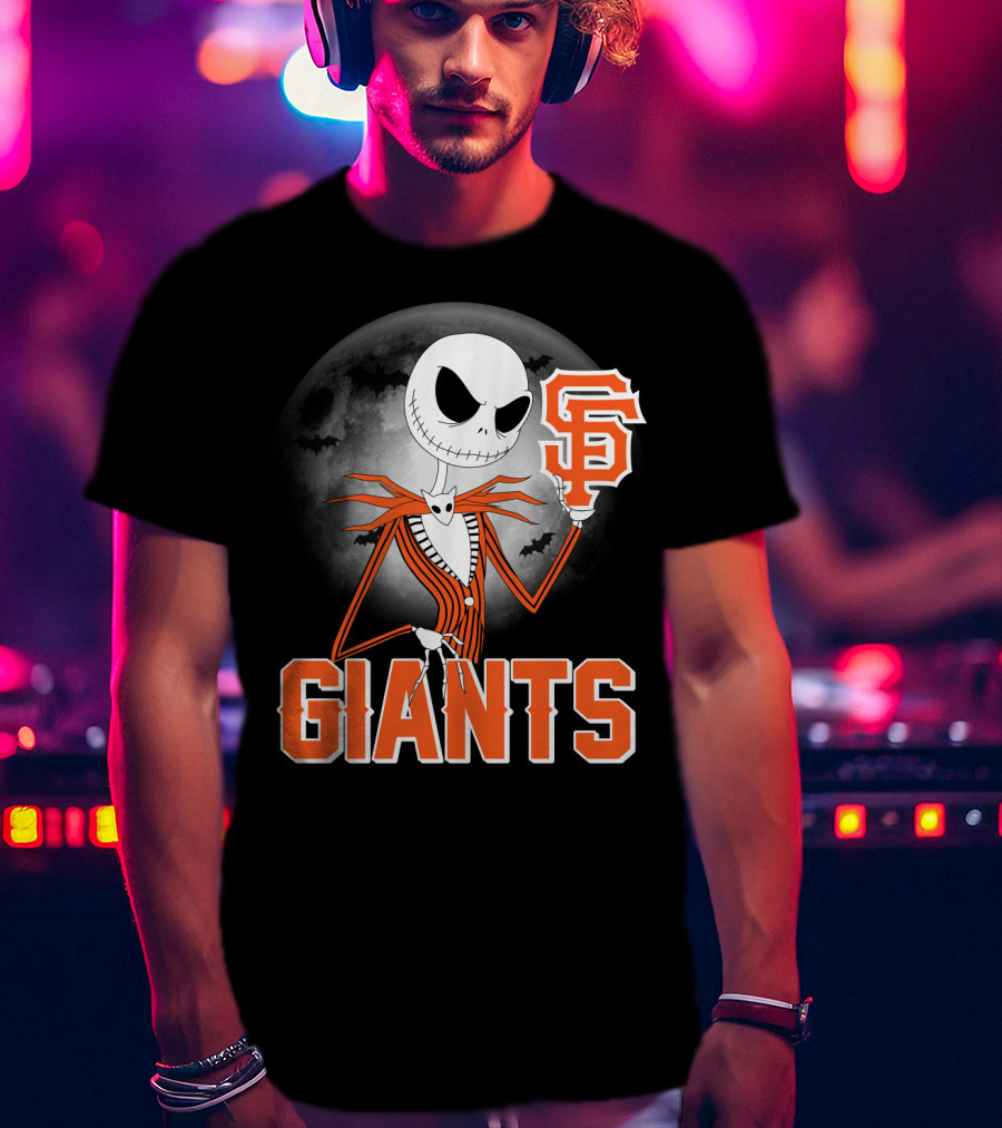 Jack Skellington San Francisco Giants Halloween T-Shirt